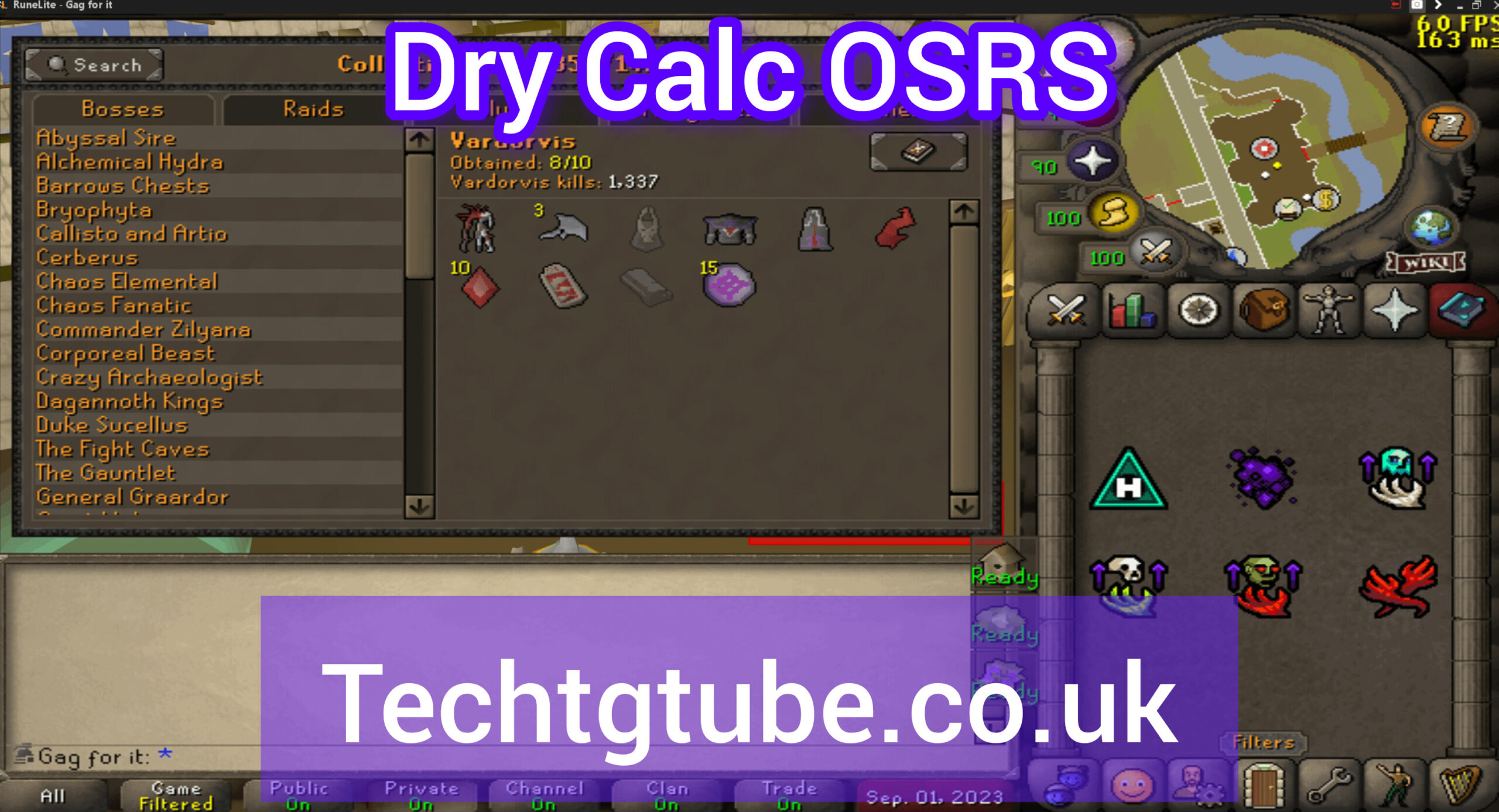 dry calc osrs