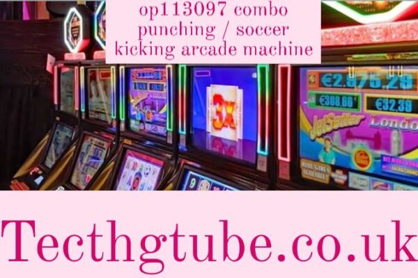 op113097 combo punching / soccer kicking arcade machine