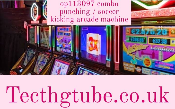 op113097 combo punching / soccer kicking arcade machine