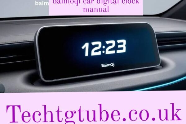 baimoqi car digital clock manual