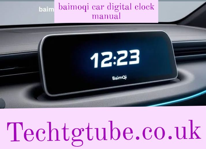 baimoqi car digital clock manual