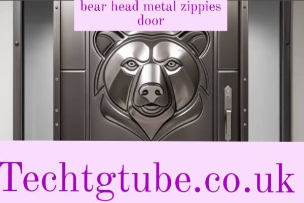 bear head metal zippies door