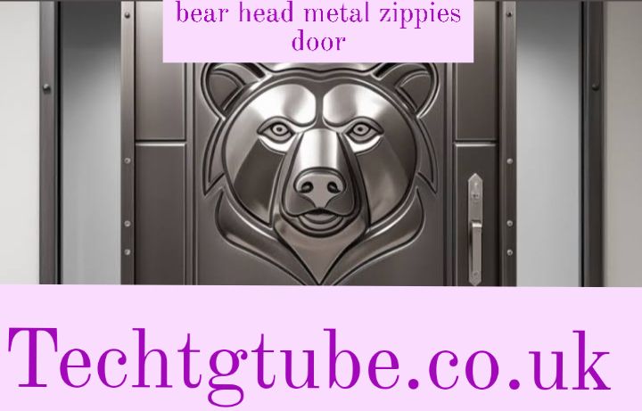 bear head metal zippies door