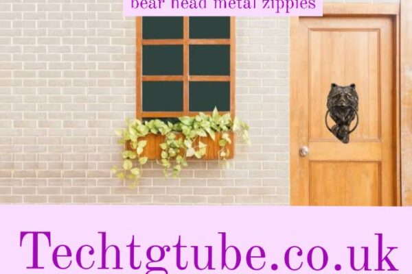 bear head metal zippies