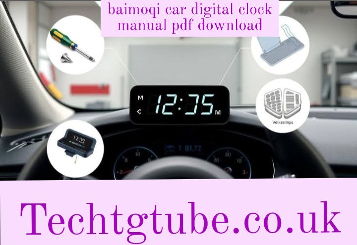 baimoqi car digital clock manual pdf download