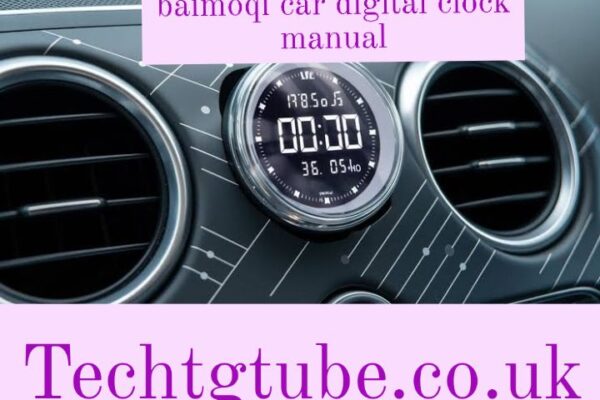 baimoqi car digital clock manual