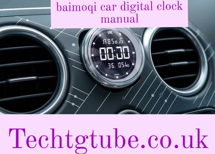 baimoqi car digital clock manual