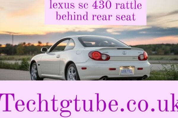 lexus sc 430 rattle behind rear seat