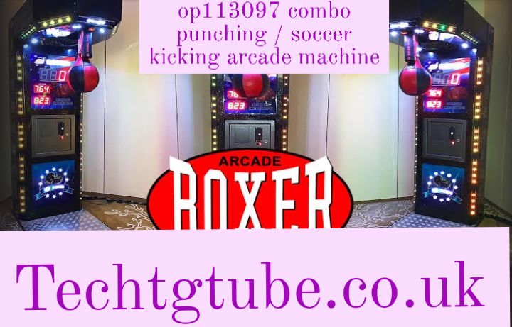 op113097 combo punching / soccer kicking arcade machine