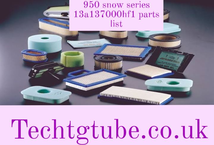 950 snow series 13a137000hf1 parts list