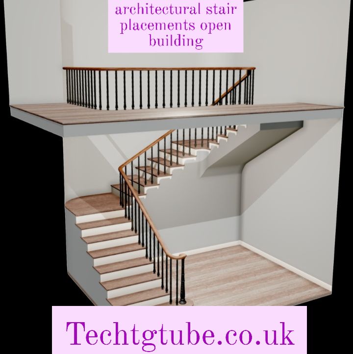 architectural stair placements open building