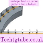 onshape feature curve pattern for a ladder