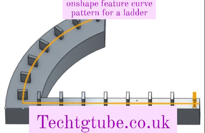 onshape feature curve pattern for a ladder