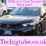 2025 civic front bumper black pearl