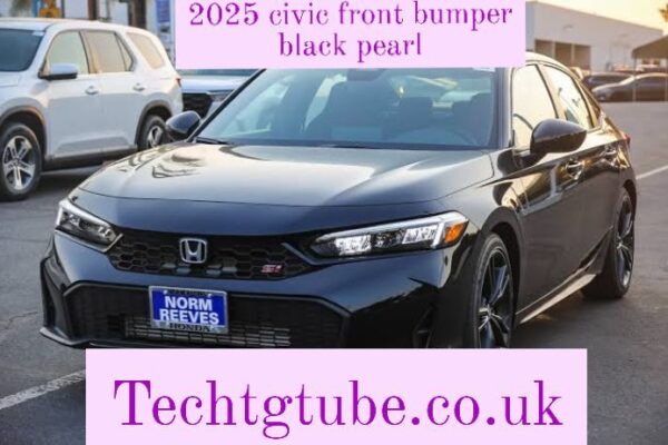 2025 civic front bumper black pearl