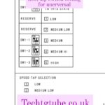 hoot dip switch setting for unerversal